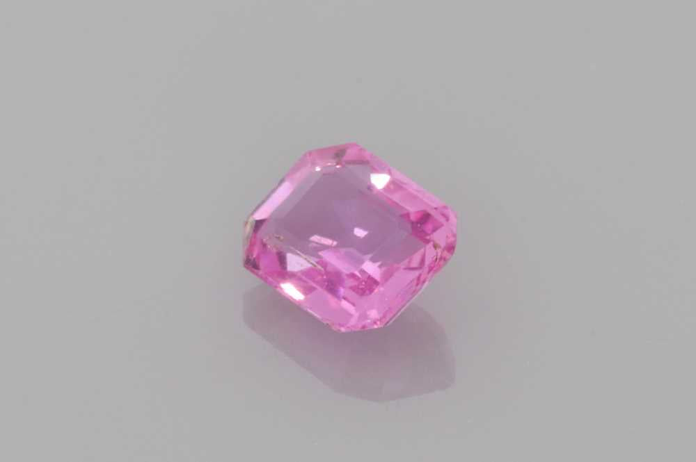Pink Sapphire Emerald Cut gemstone image 3