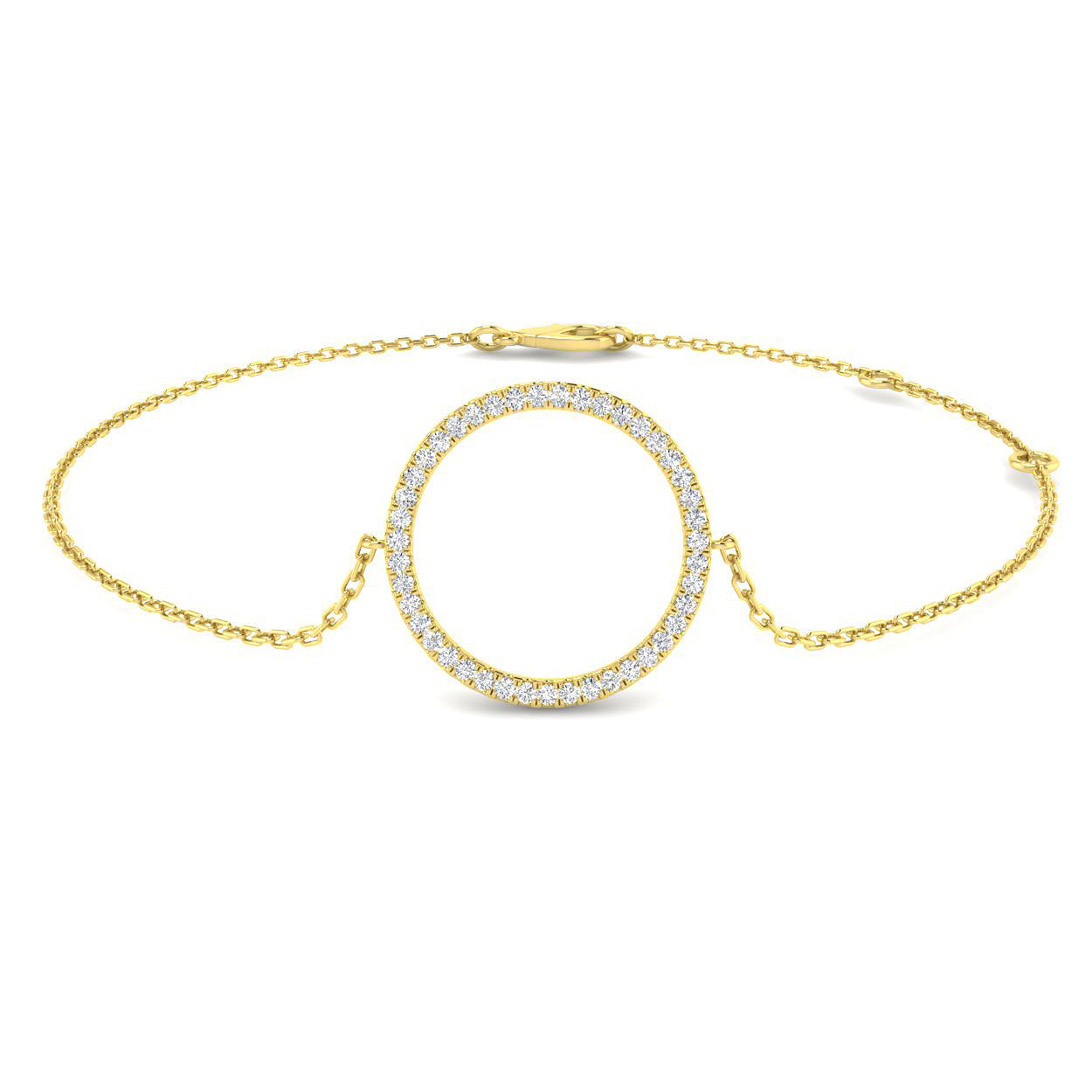 9ct Yellow Gold 0.16ct G SI2 Diamond Bracelet
