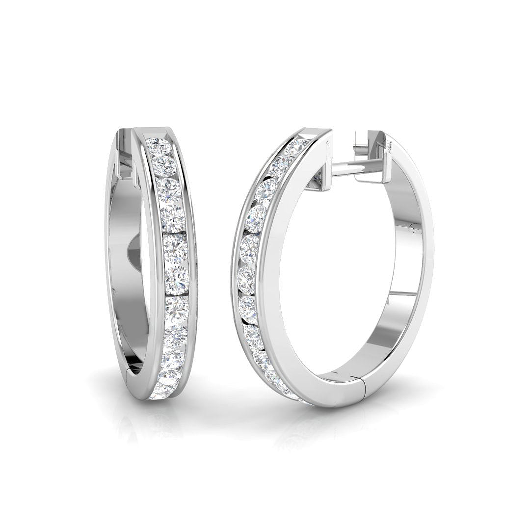 9ct White Gold 0.53ct Laboratory Grown CVD Earrings