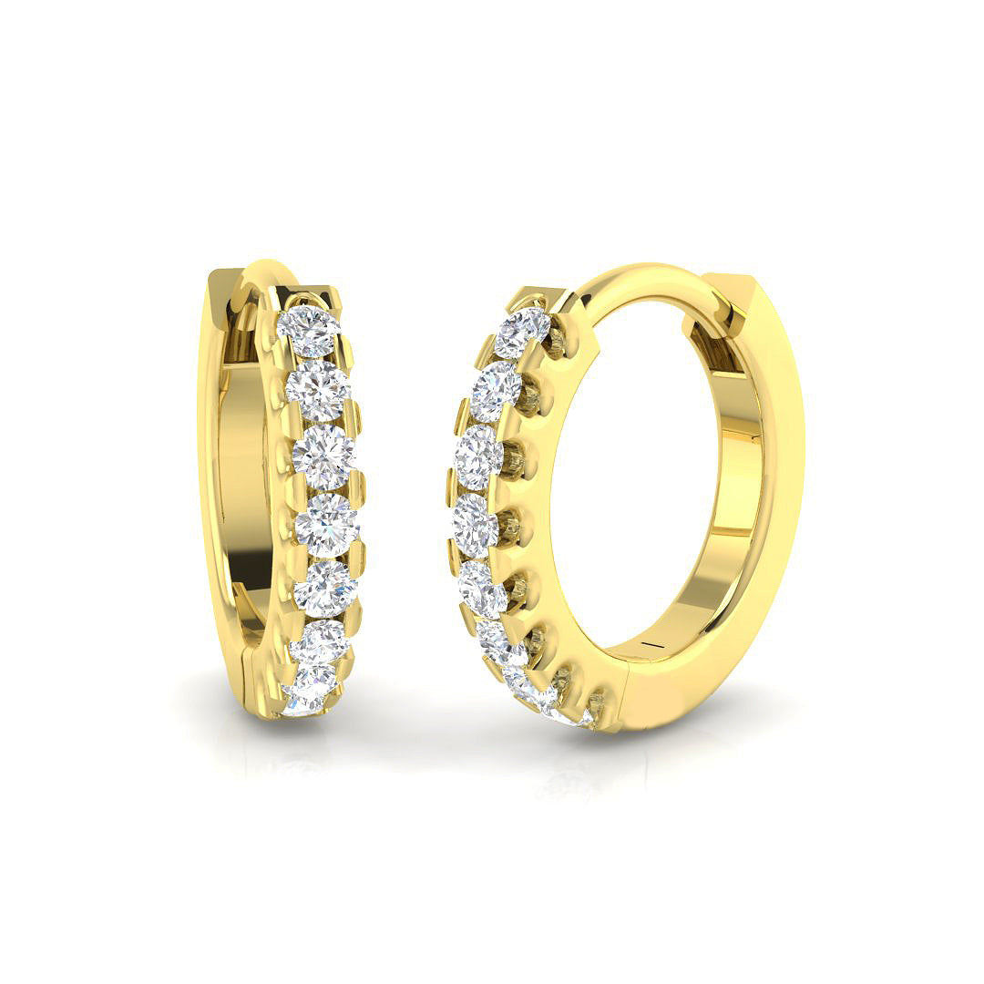 9ct Yellow Gold 0.07ct G SI2 Diamond Earrings