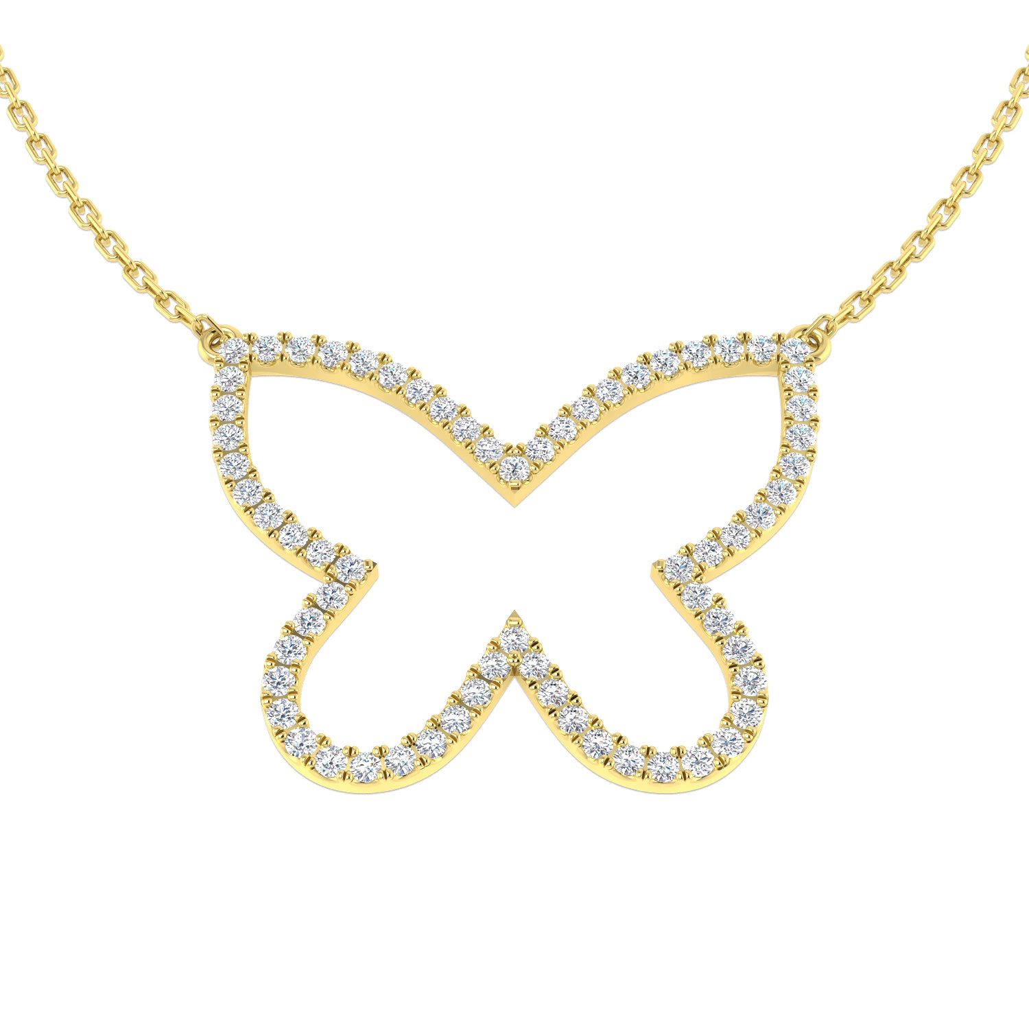 9ct Yellow Gold 0.46ct G SI2 Diamond Necklace