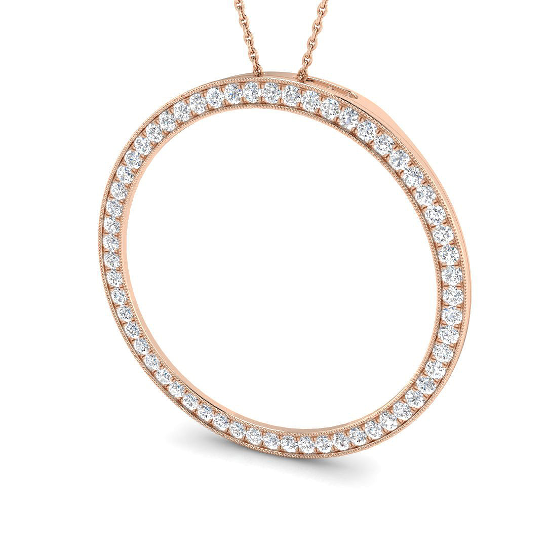 18ct Rose Gold 1.00ct G SI1 Diamond Pendant