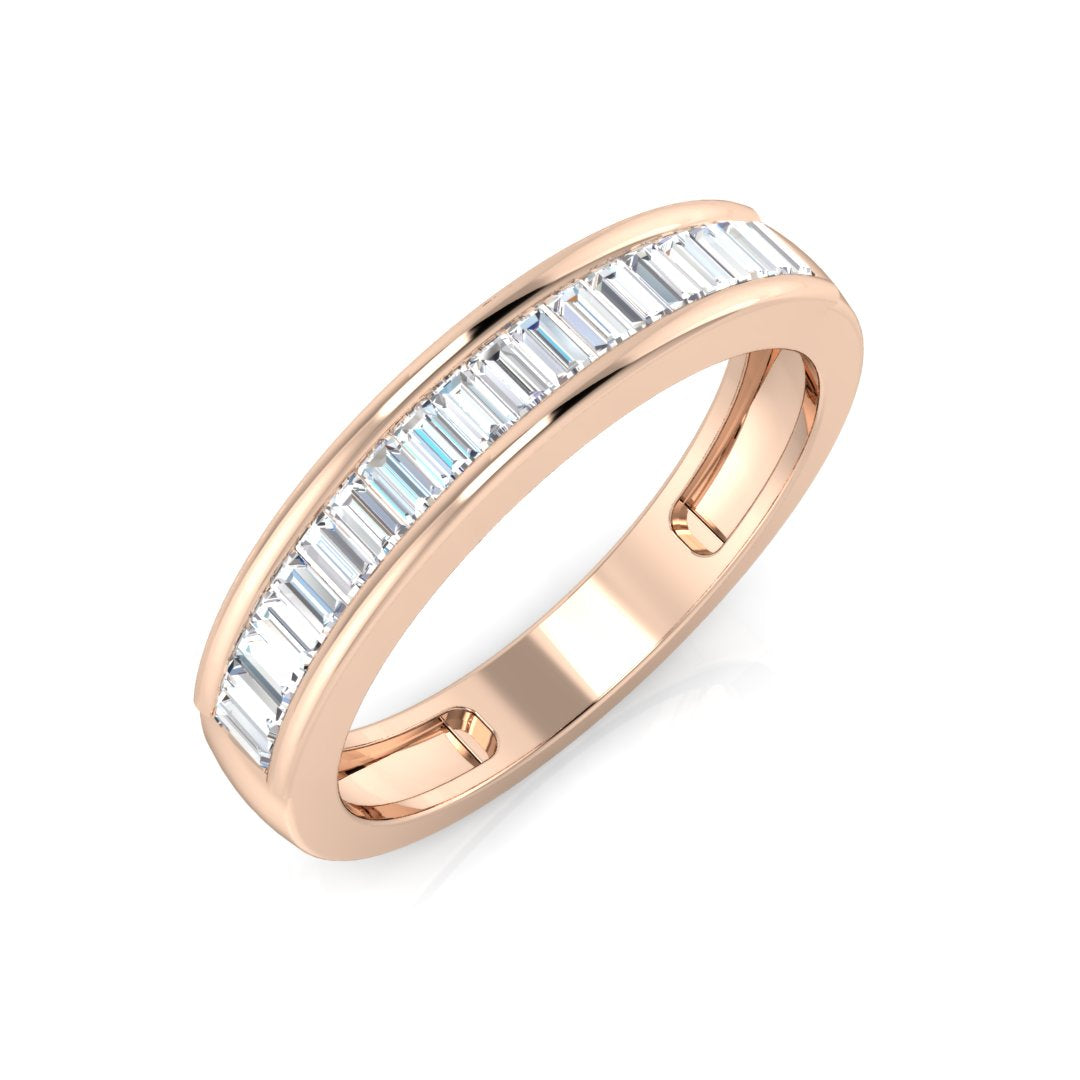18ct Rose Gold 0.43ct G SI1 Diamond Ring