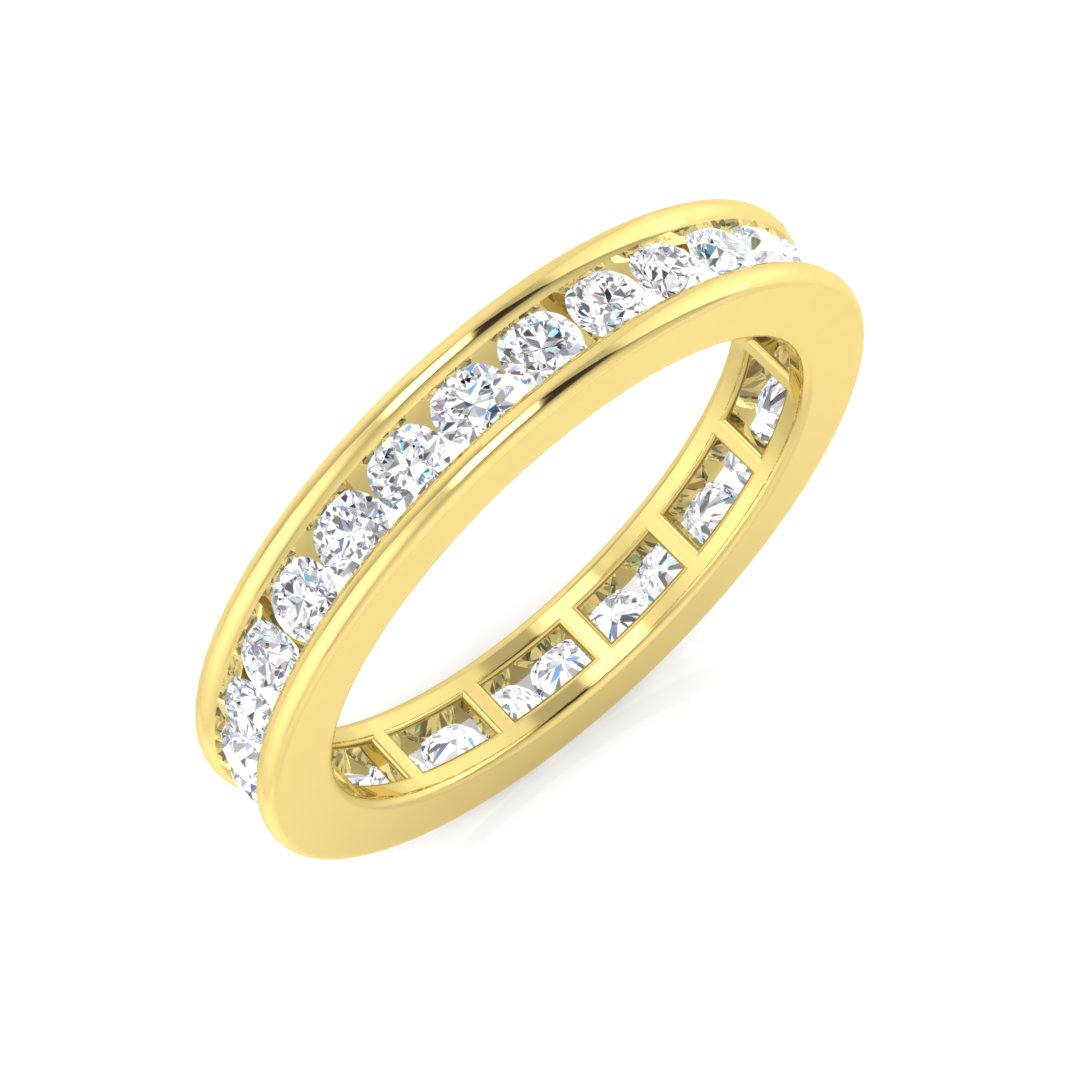 9ct Yellow Gold 1.00ct Laboratory Grown CVD Ring