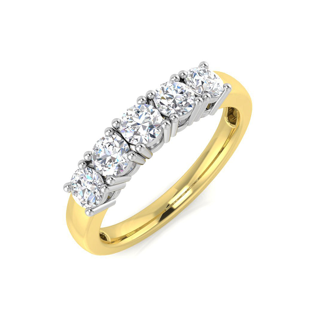 18ct Yellow Gold 0.81ct G SI1 Diamond Ring