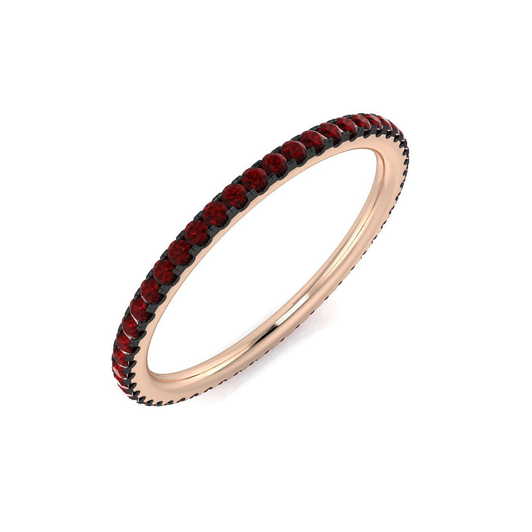 18ct Rose Gold 0.40ct Ruby Ring