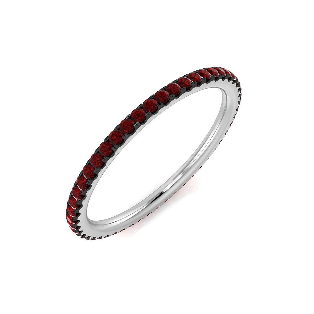 18ct White Gold 0.40ct Ruby Ring