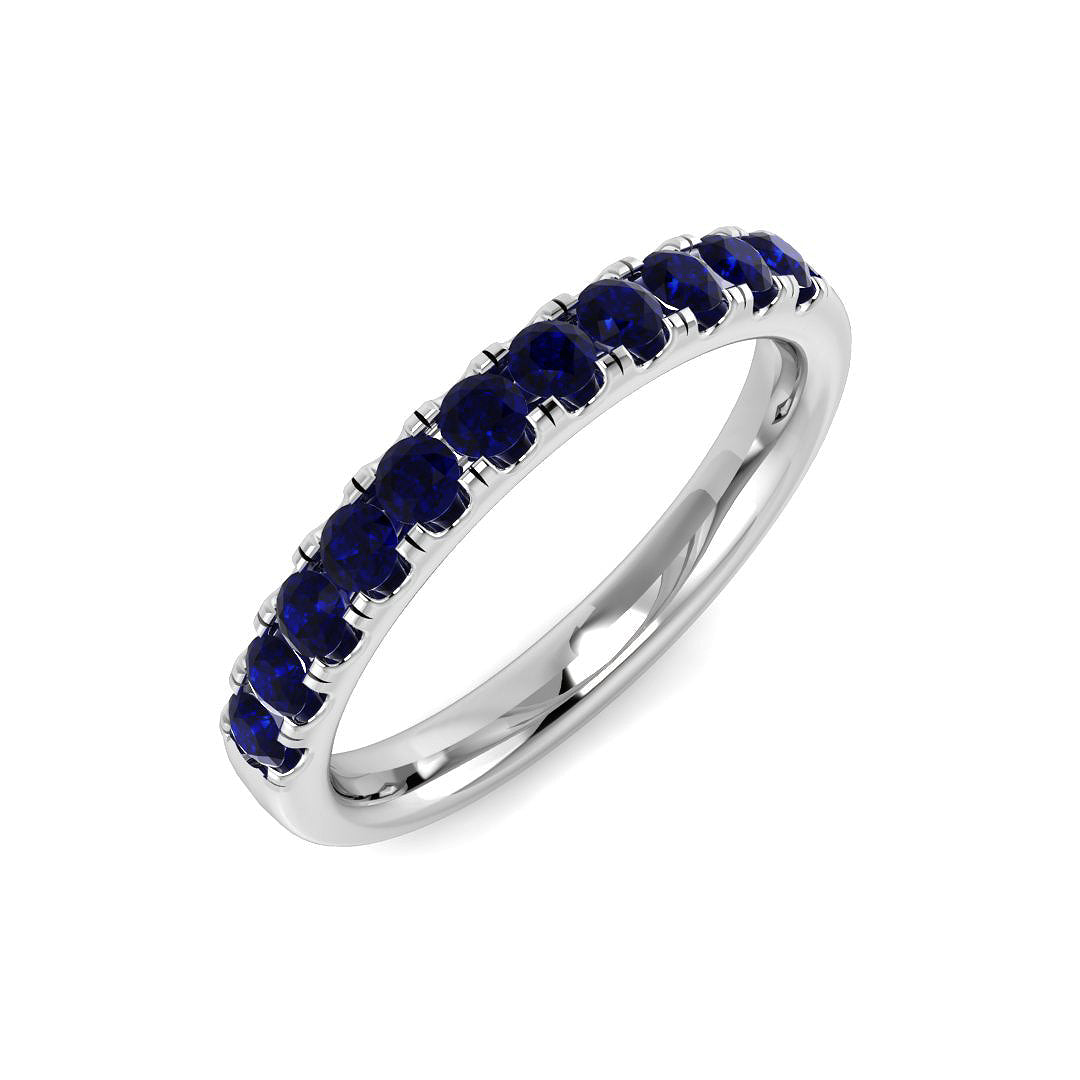 Platinum 0.44ct Blue Sapphire Ring