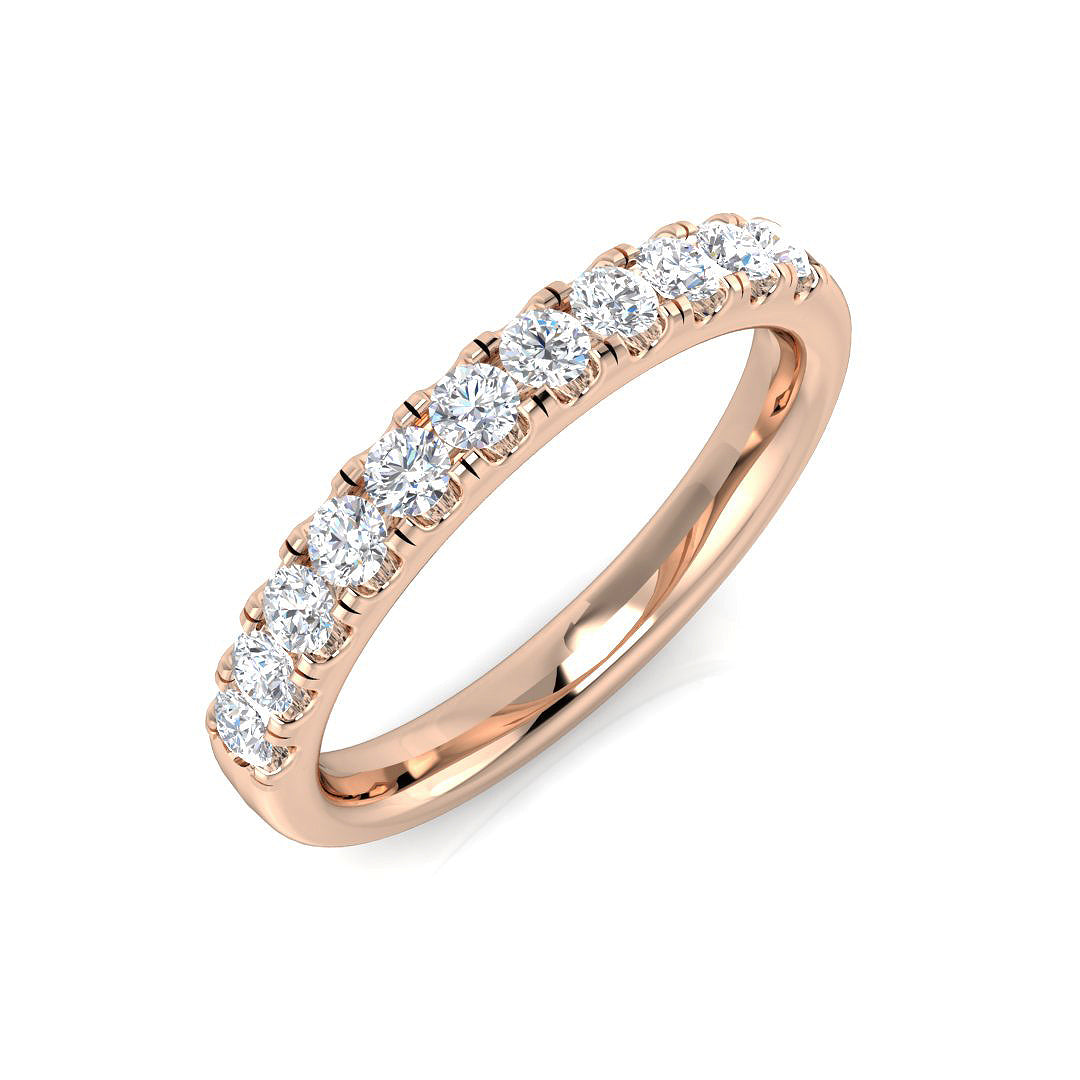 18ct Rose Gold 0.40ct G SI1 Diamond Ring