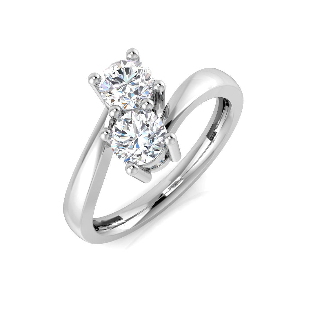9ct White Gold 0.82ct Laboratory Grown CVD Ring