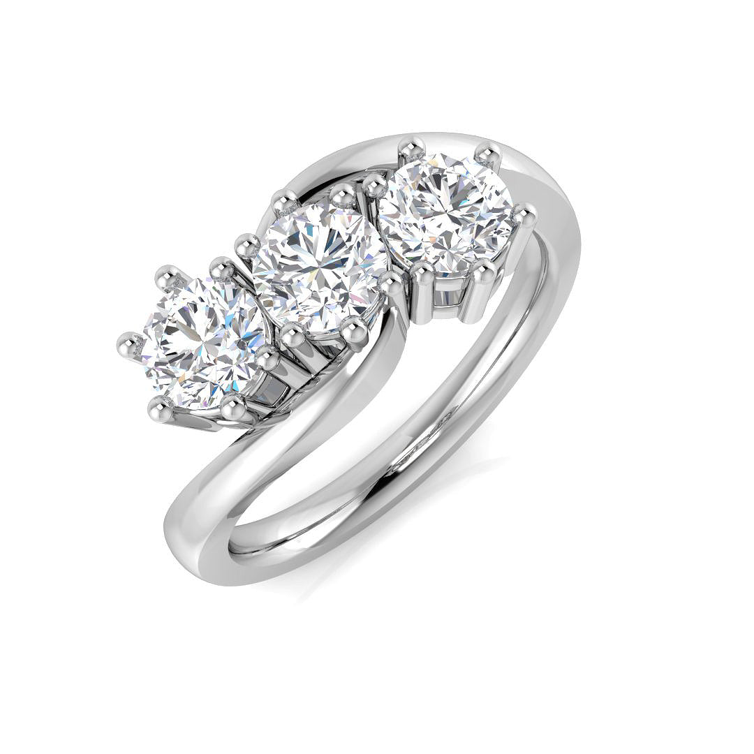 9ct White Gold 1.20ct Laboratory Grown CVD Ring