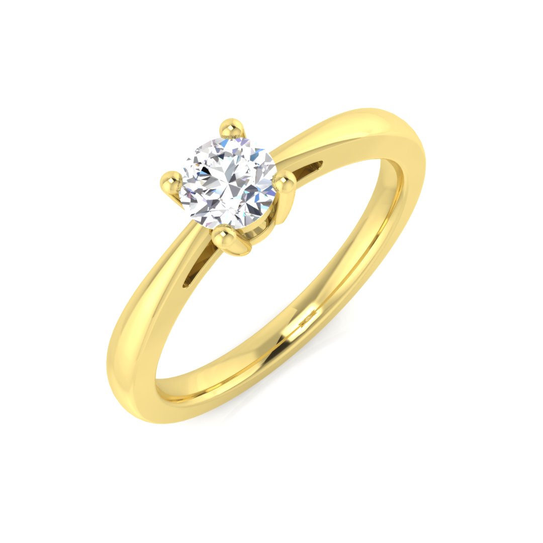 18ct Two-Tone Gold 0.32ct G I1 Diamond Ring