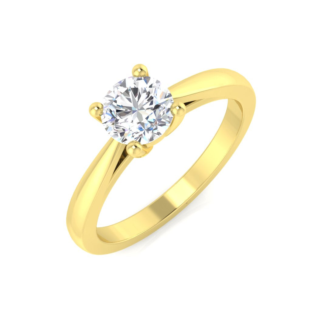 18ct Two-Tone Gold 0.71ct Laboratory Grown CVD Ring