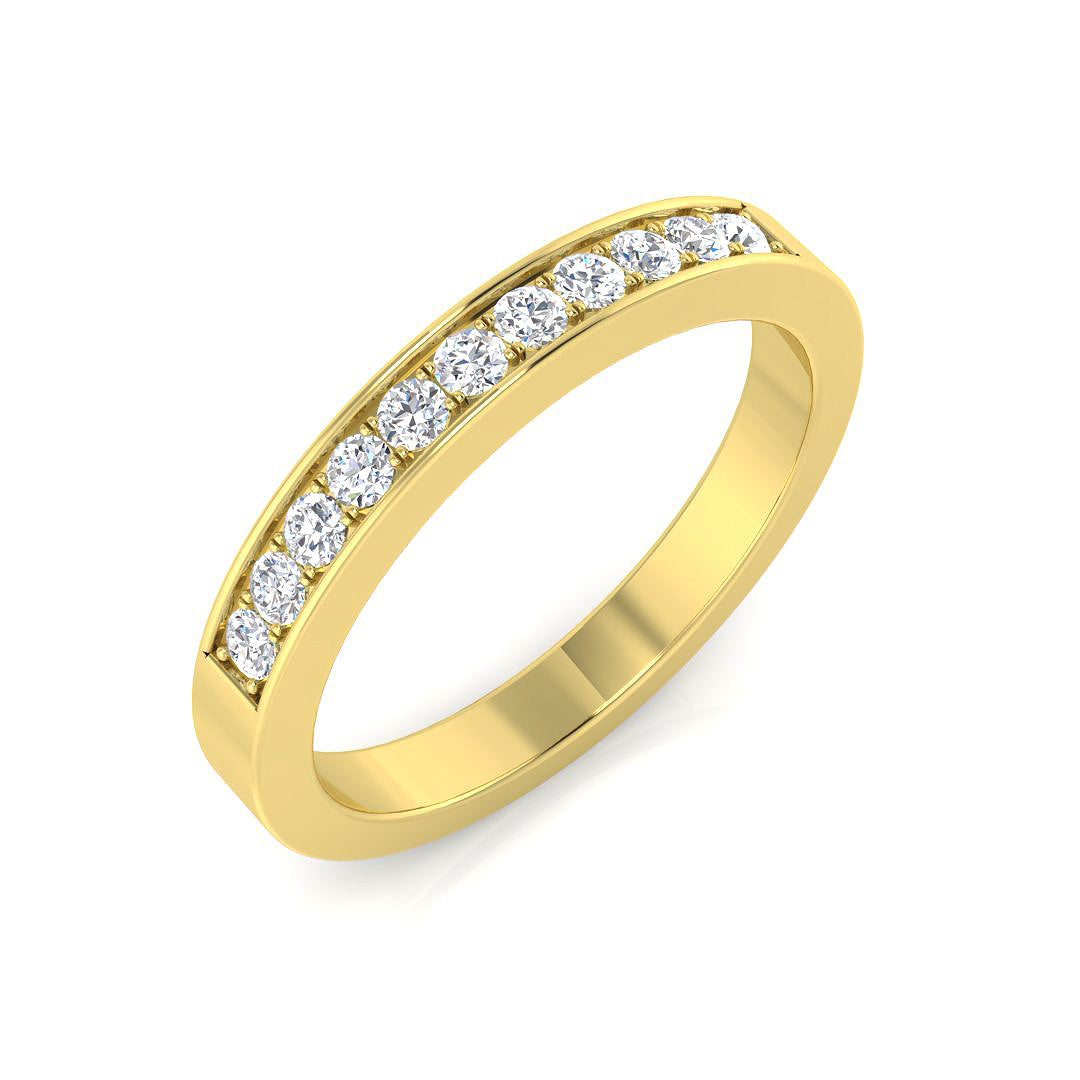 9ct Yellow Gold 0.28ct Laboratory Grown CVD Ring