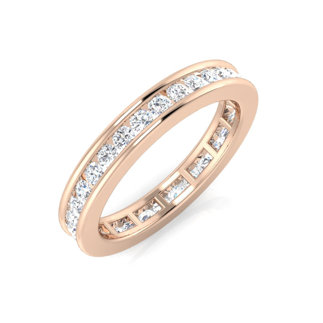 18ct Rose Gold 0.83ct G SI1 Diamond Ring