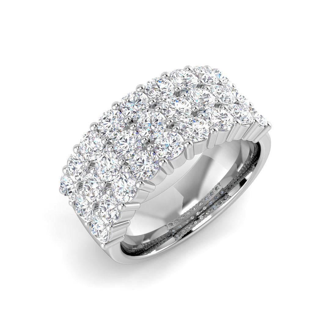 9ct White Gold 2.21ct Laboratory Grown CVD Ring