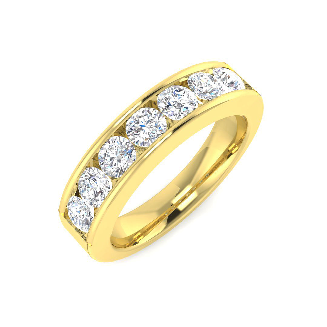 9ct Yellow Gold 0.98ct Laboratory Grown CVD Ring