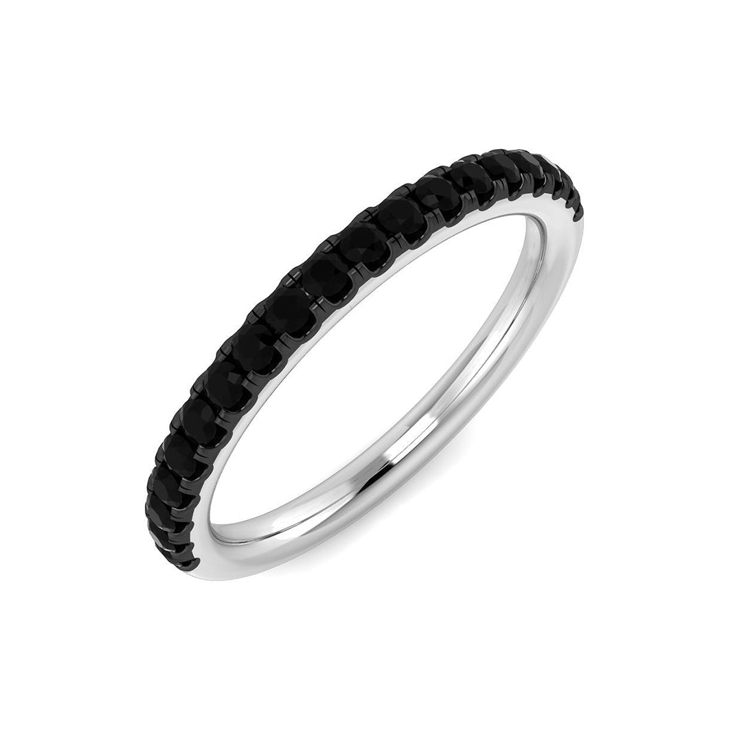 18ct White Gold 0.27ct Black Diamond Ring