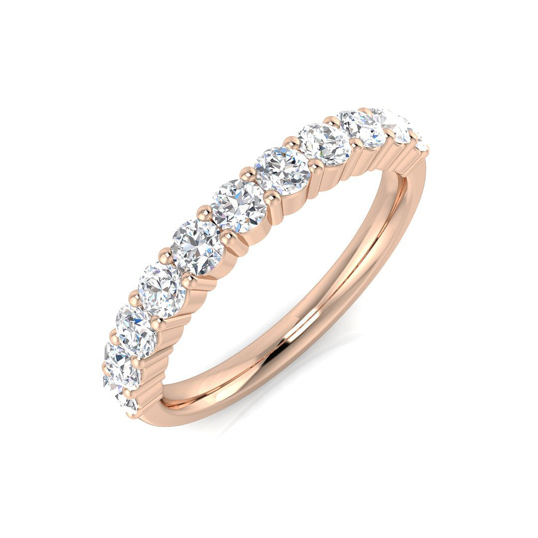 18ct Rose Gold 0.74ct G SI1 Diamond Ring