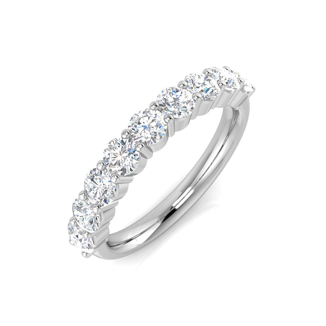 9ct White Gold 0.98ct Laboratory Grown CVD Ring