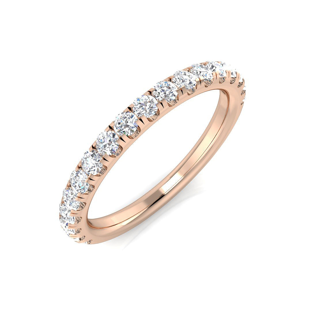 18ct Rose Gold 0.51ct G SI1 Diamond Ring