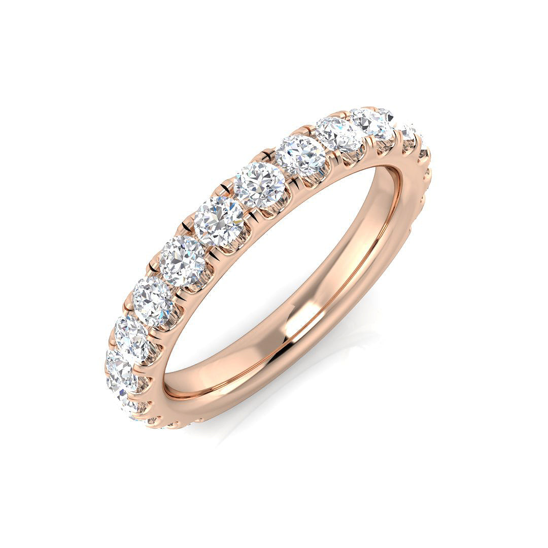 18ct Rose Gold 0.77ct G SI1 Diamond Ring