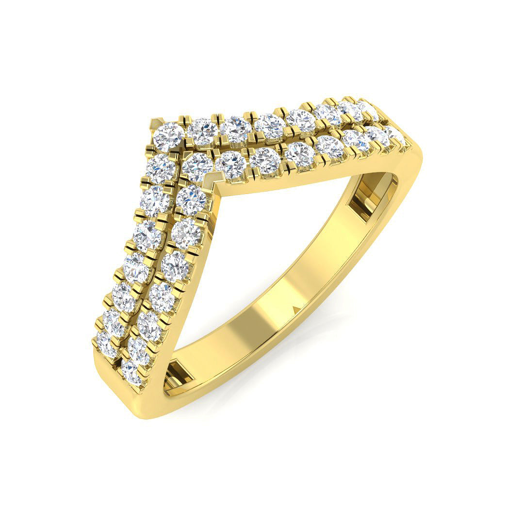 18ct Yellow Gold 0.37ct G SI1 Diamond Ring