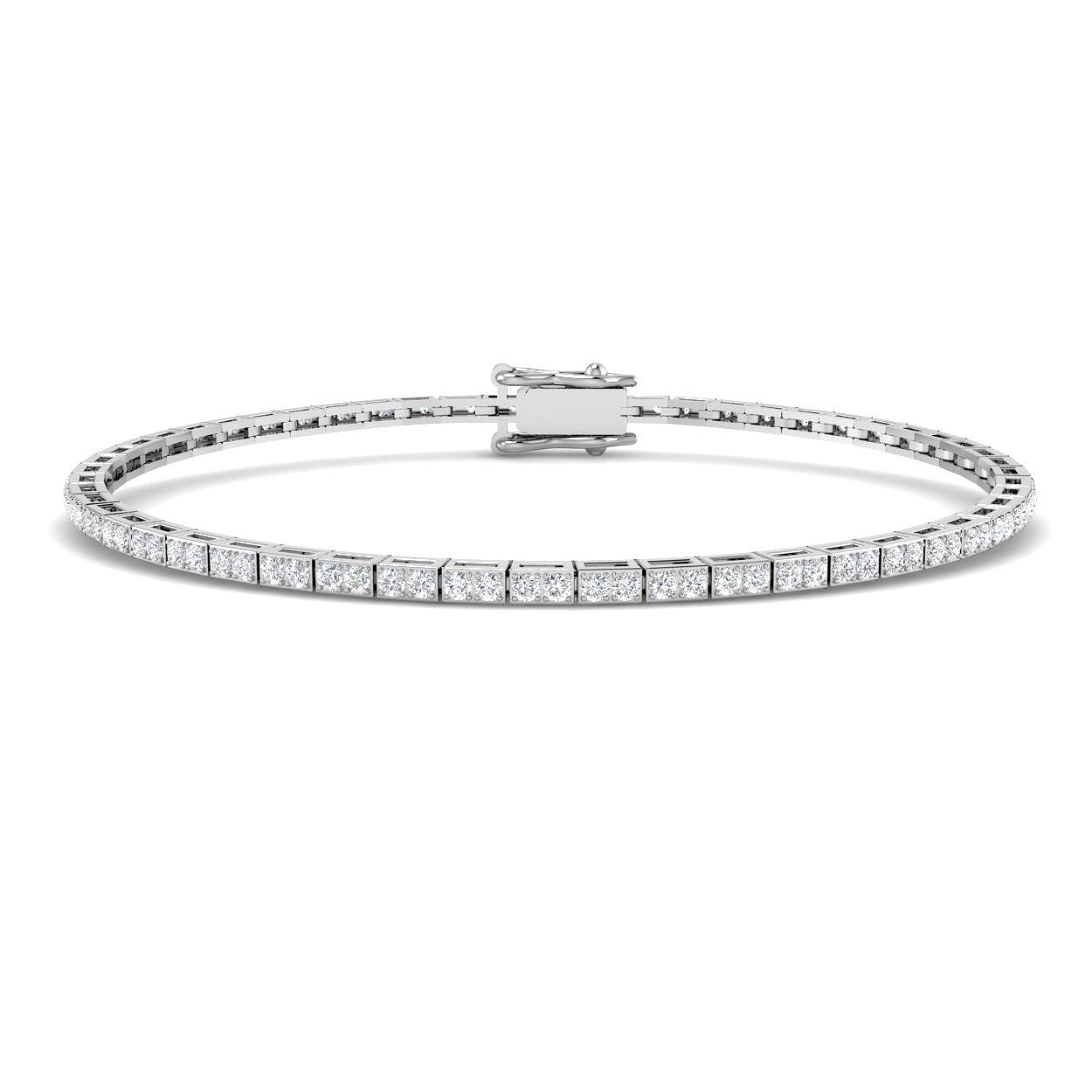 9ct White Gold 1.19ct G SI2 Diamond Bracelet