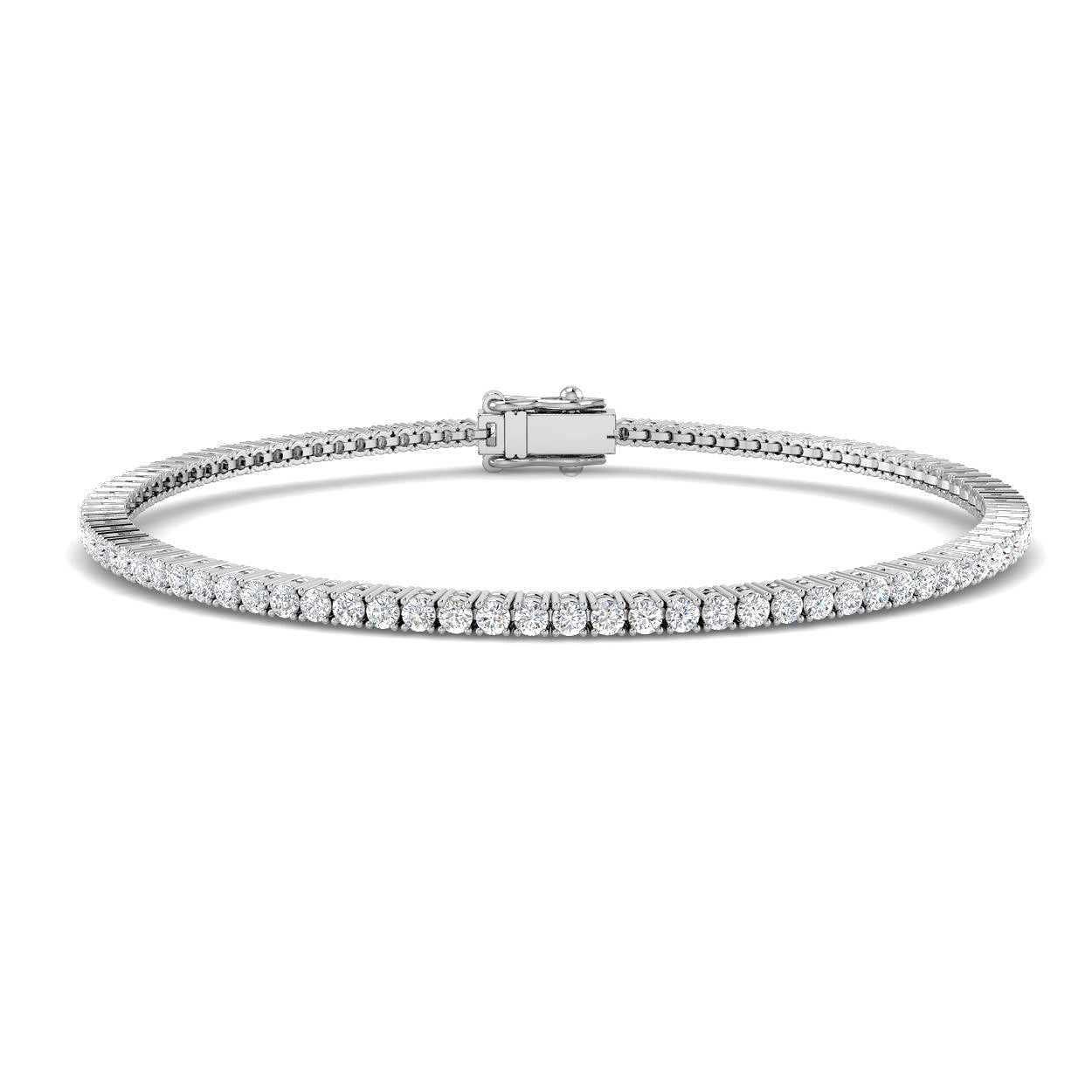 18ct White Gold 1.51ct G SI2 Diamond Bracelet