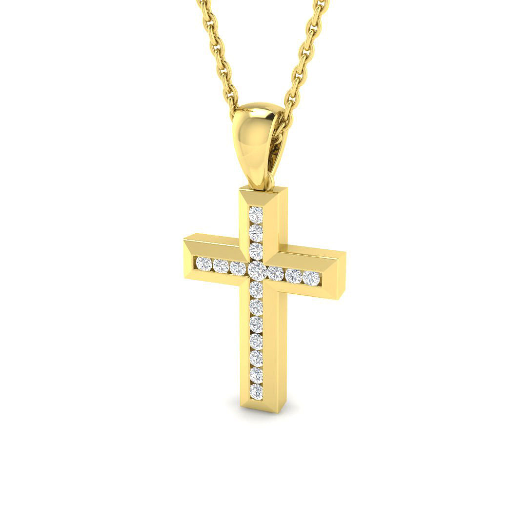 18ct Yellow Gold 0.14ct G SI2 Diamond Pendant