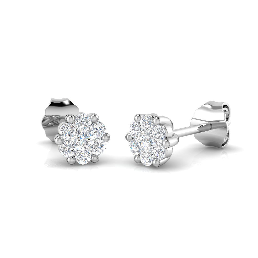 9ct White Gold 0.30ct G I1 Diamond Earrings