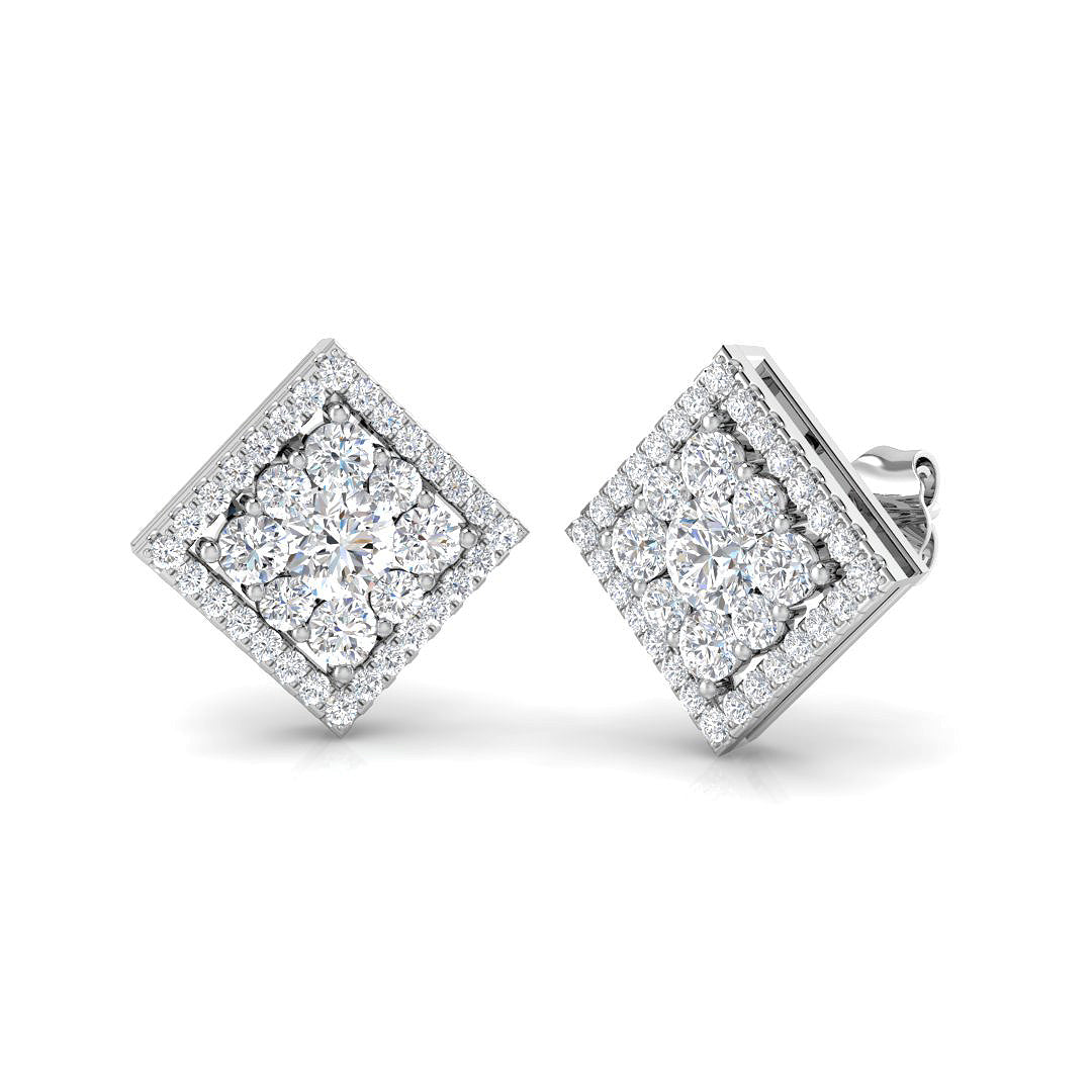 18ct White Gold 1.42ct G SI1 Diamond Earrings