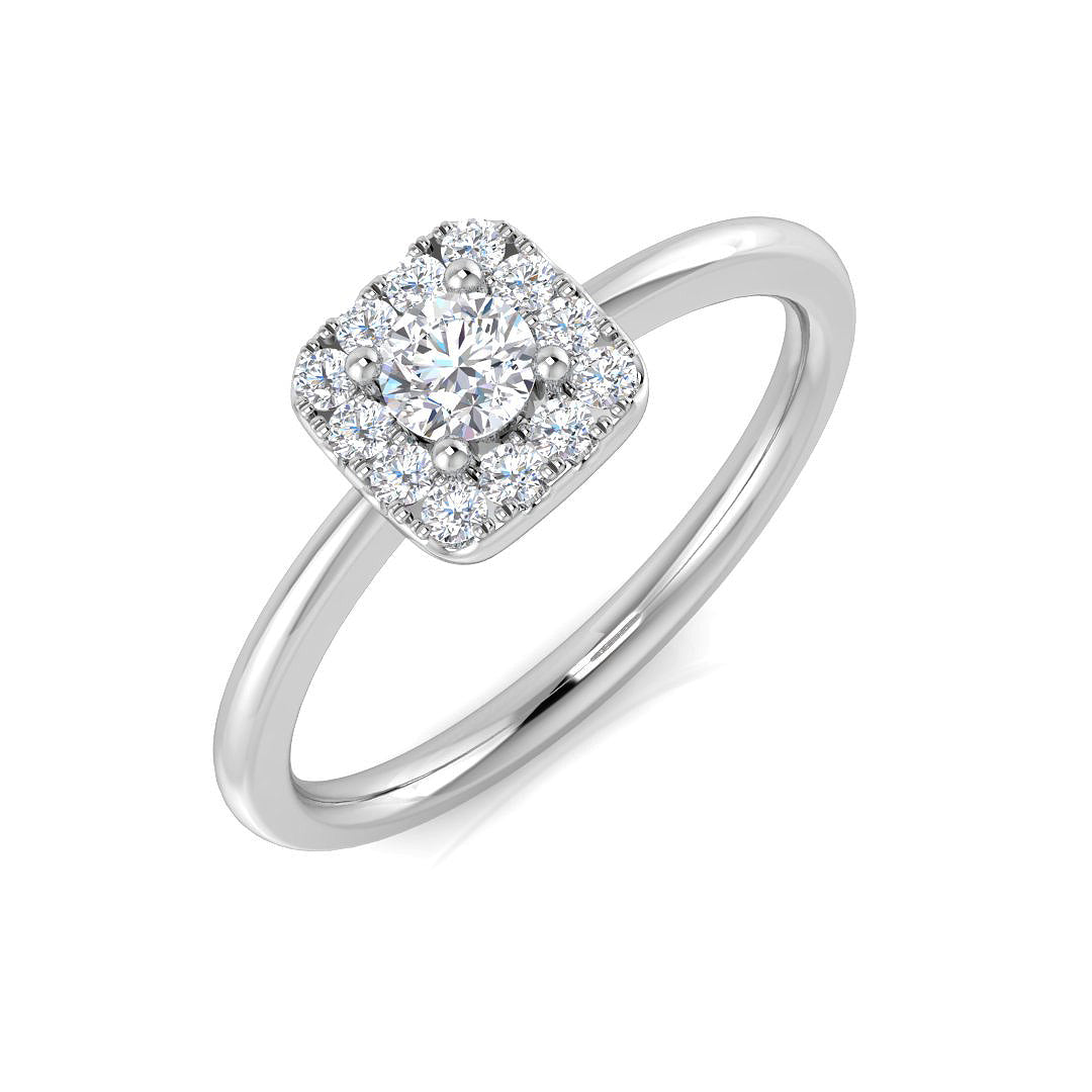 18ct White Gold 0.26ct G SI1 Diamond Ring