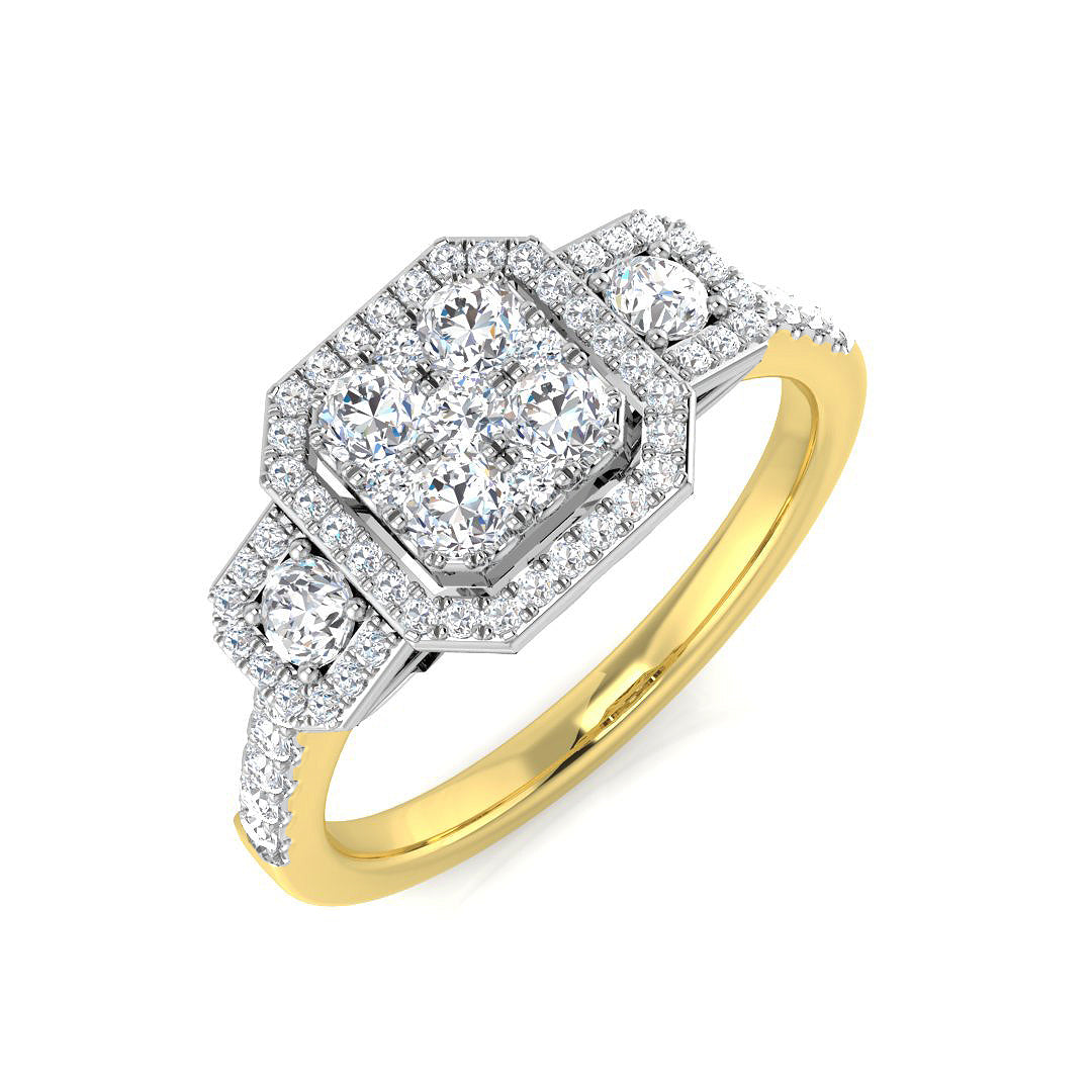 9ct Yellow Gold 0.61ct G SI2 Diamond Ring