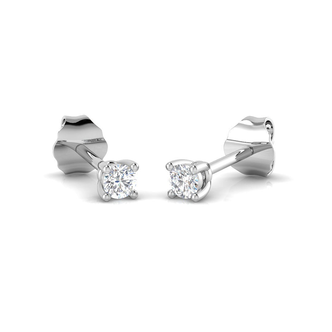 9ct White Gold 0.20ct G SI2 Diamond Earrings