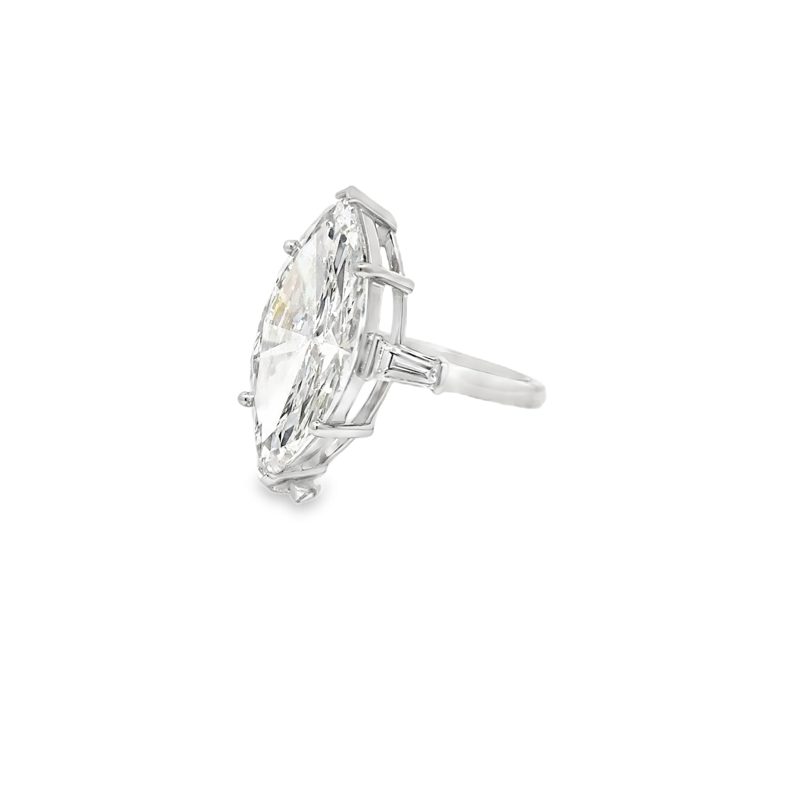 9.02ct Marquise Cut Lab Grown Diamond Set In Platinum