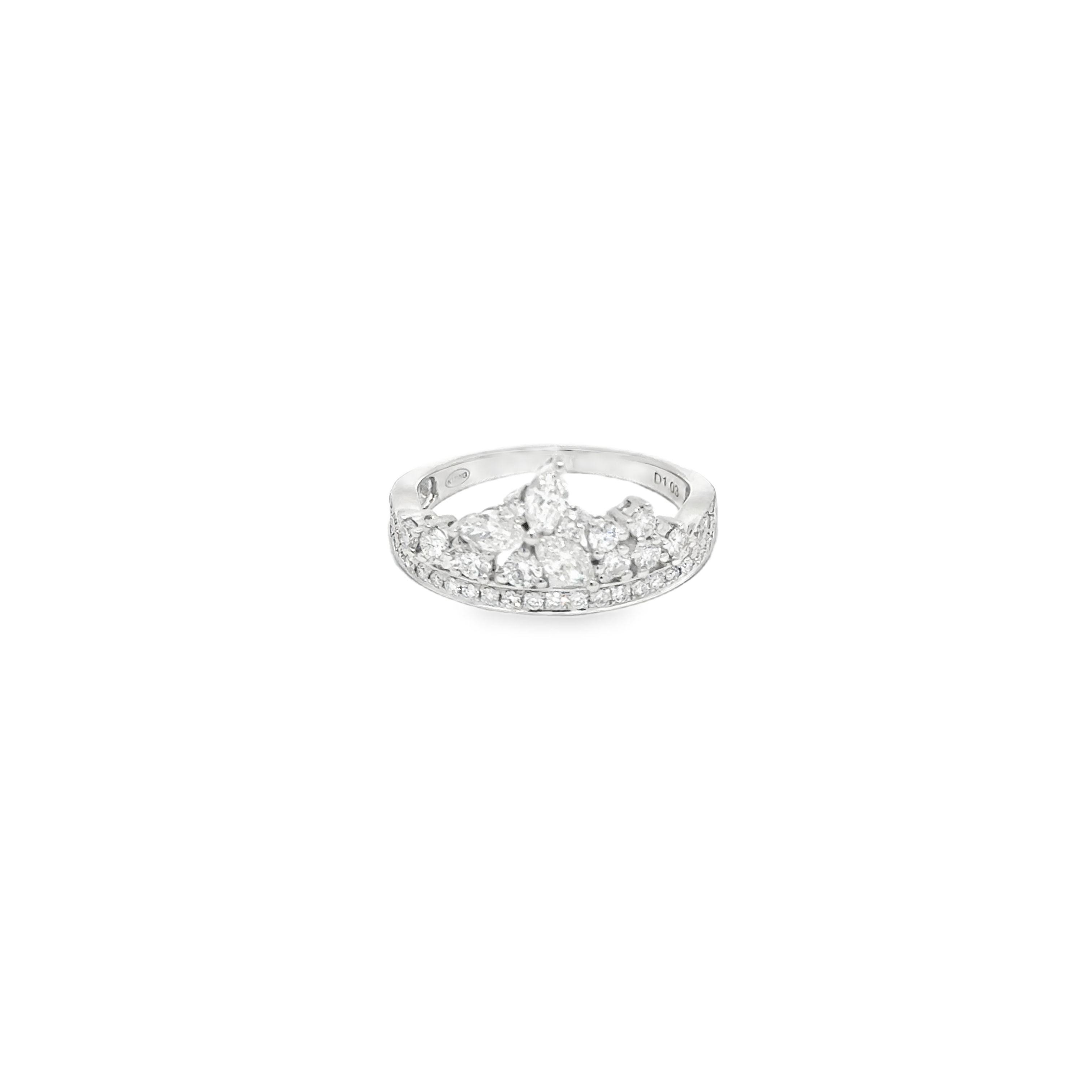 1.03ct Natural Diamond Eternity Band Set in 18ct White Gold