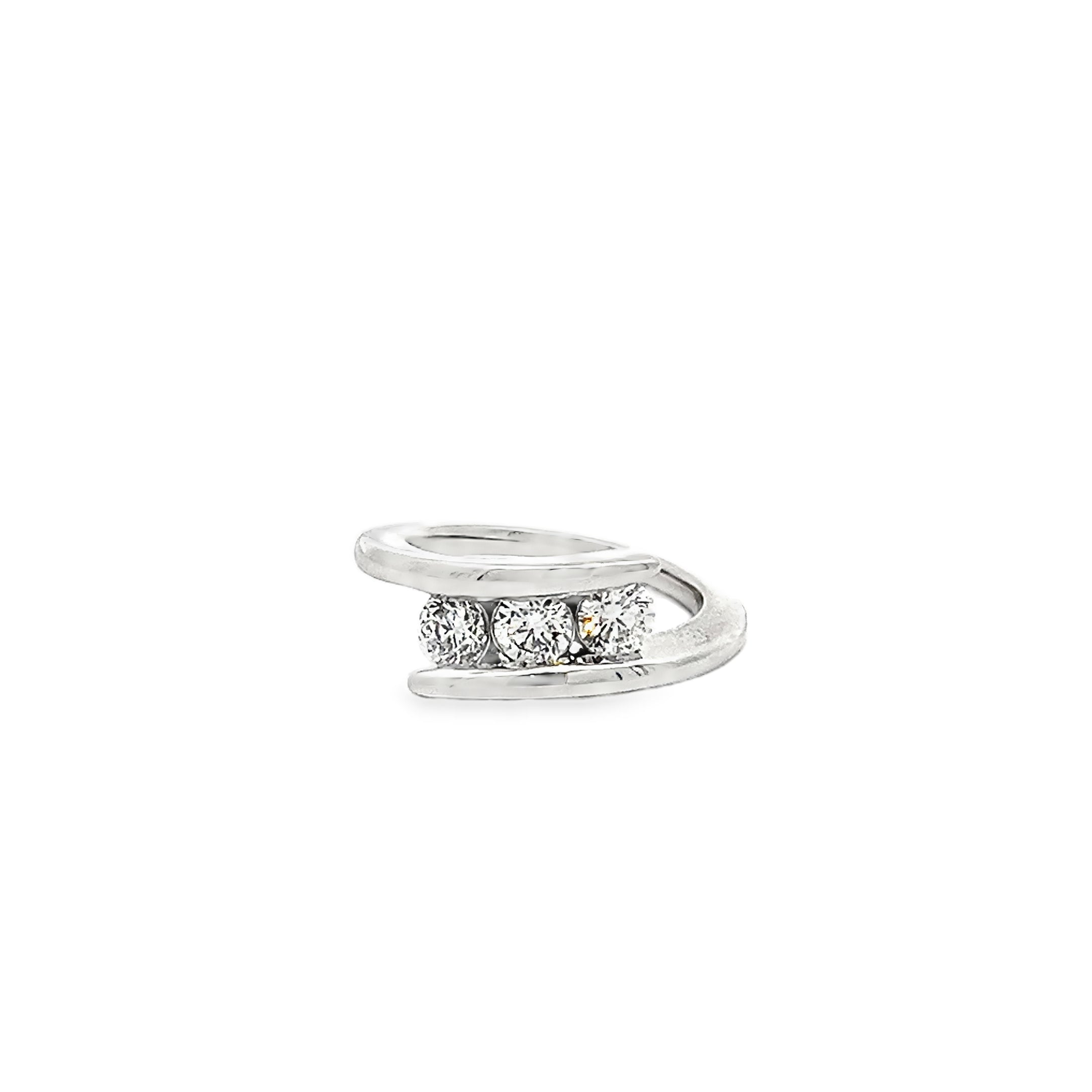 0.94ct Lab Grown Diamond Multi Stone Ring Set In Platinum