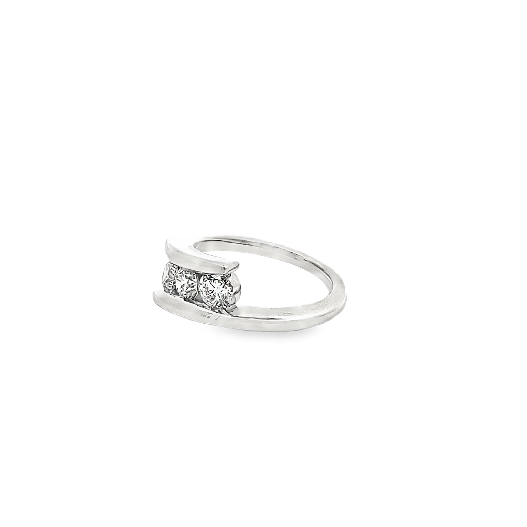 0.94ct Lab Grown Diamond Multi Stone Ring Set In Platinum