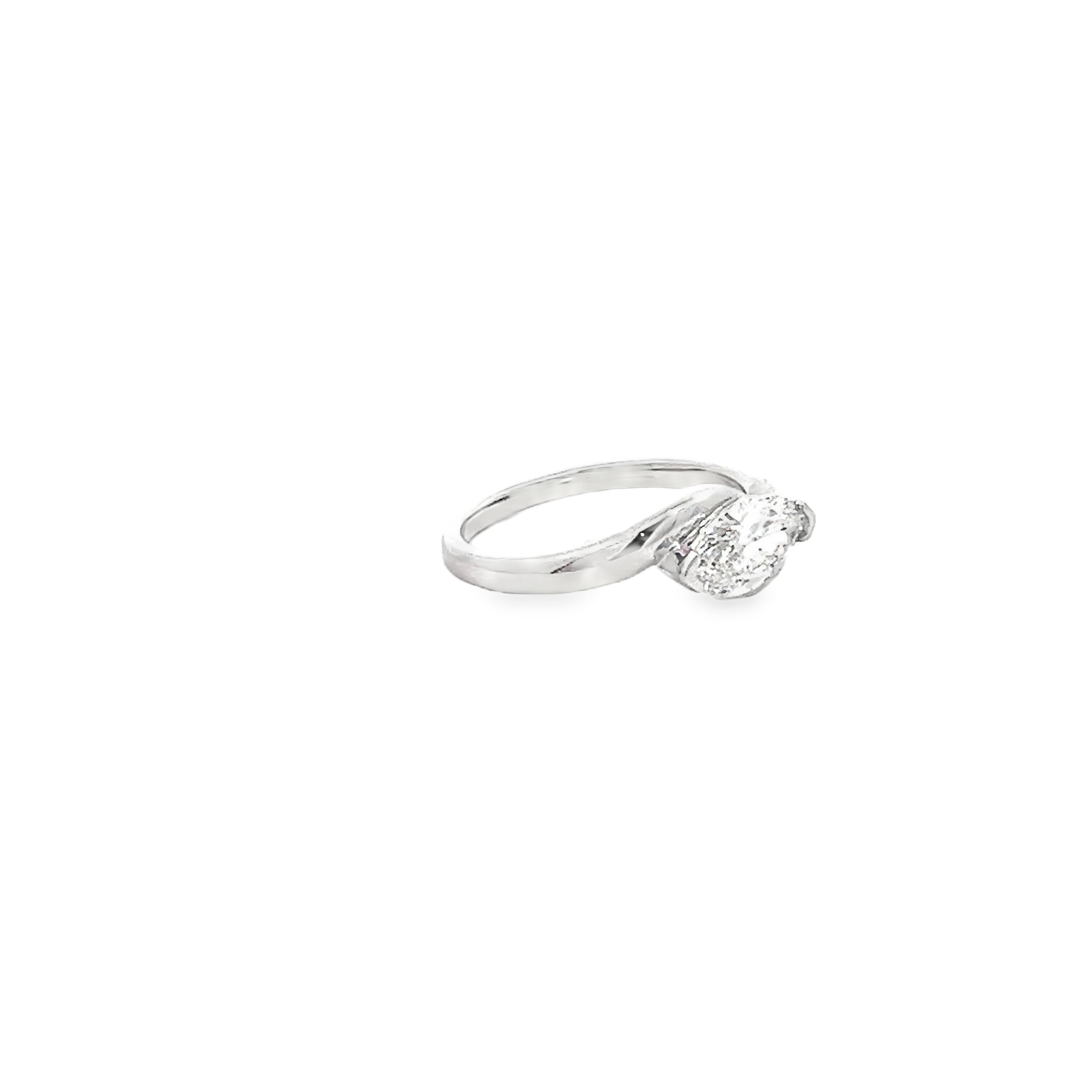 1.11ct Marquise Cut Lab Grown Diamond Set in 18ct White Gold