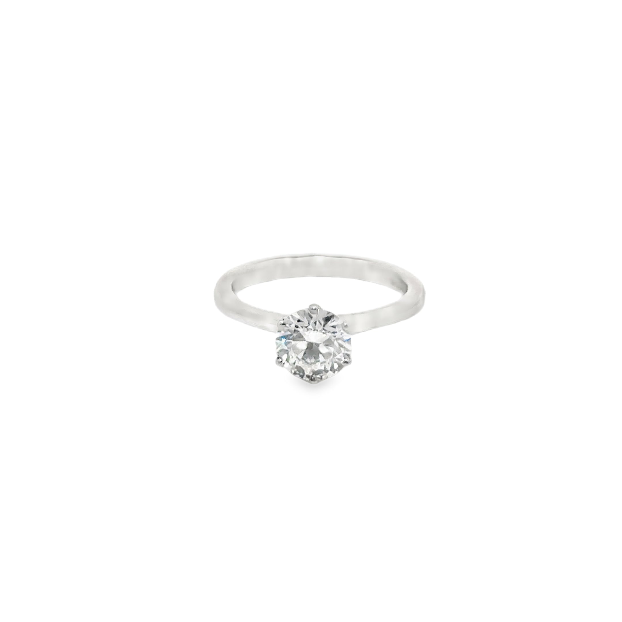 1.01ct Round Brilliant Cut Lab Grown Solitaire Set in Platinum