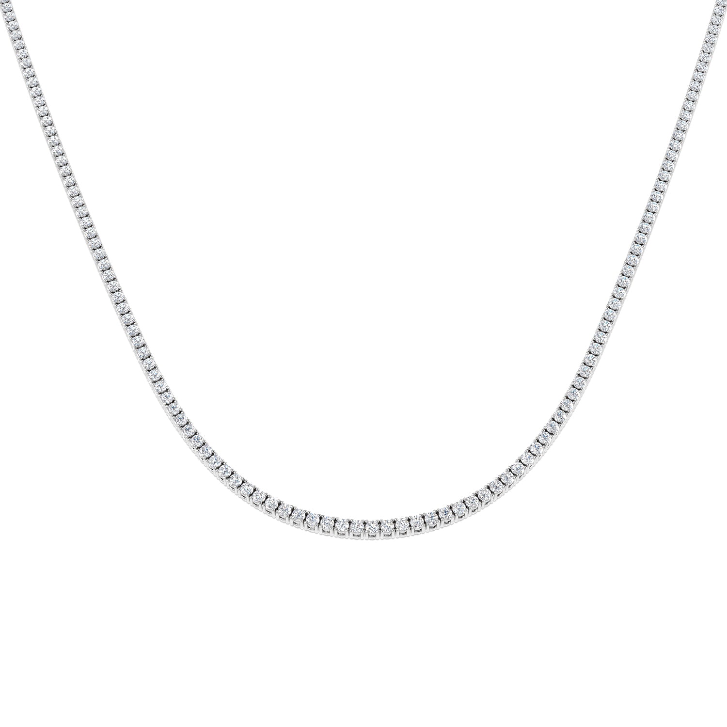 18ct White Gold 4.26ct G SI2 Diamond Necklace