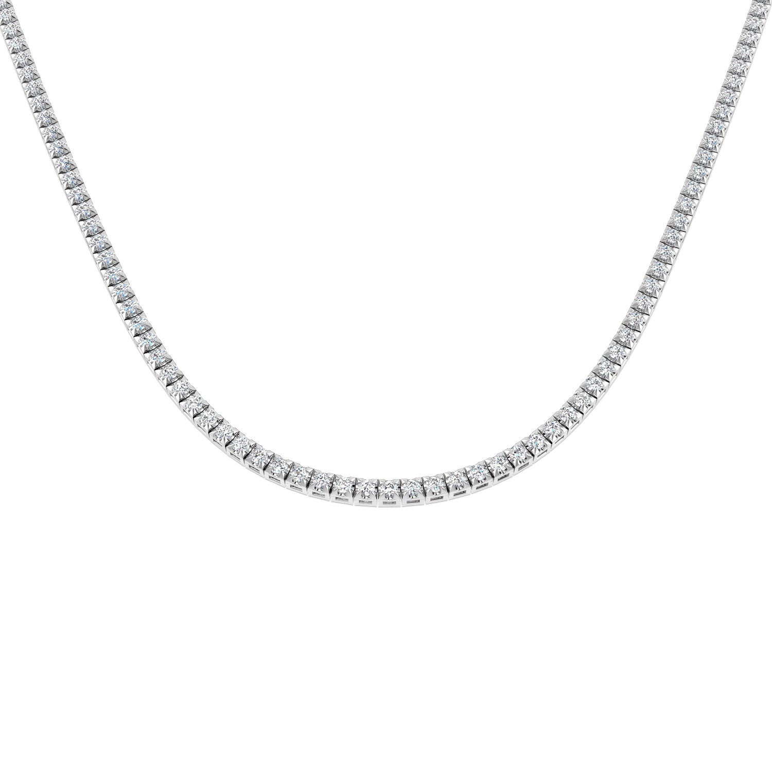 18ct White Gold 5.50ct G SI2 Diamond Necklace