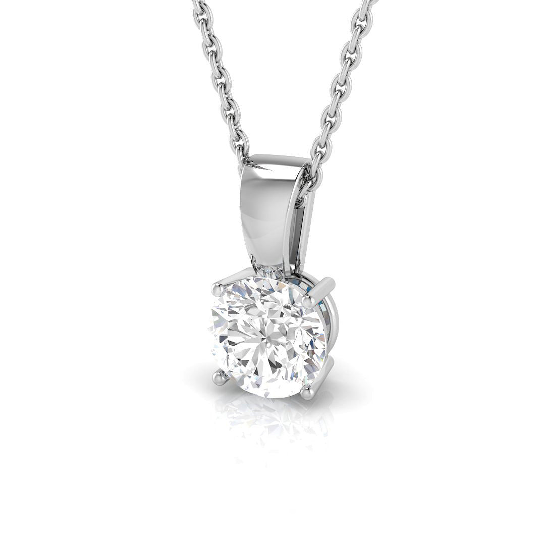 18ct White Gold 3.52ct I SI2 Diamond Pendant