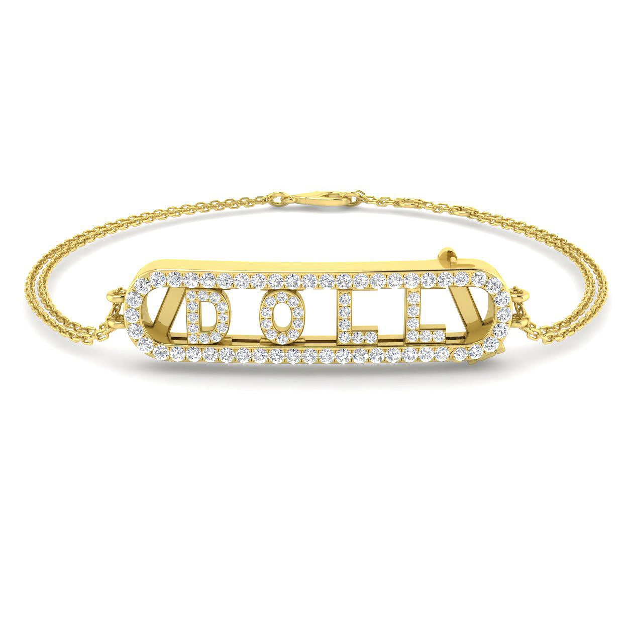9ct Yellow Gold 0.56ct G SI2 Diamond Bracelet