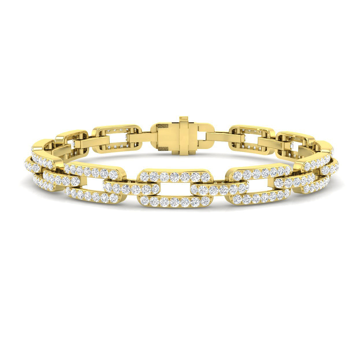 9ct Yellow Gold 4.18ct G SI2 Diamond Bracelet