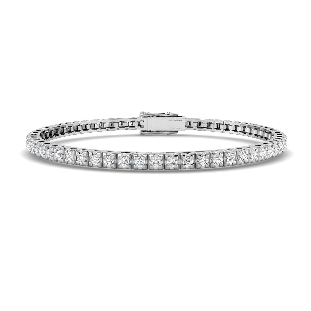 18ct White Gold 1.60ct G SI2 Diamond Bracelet