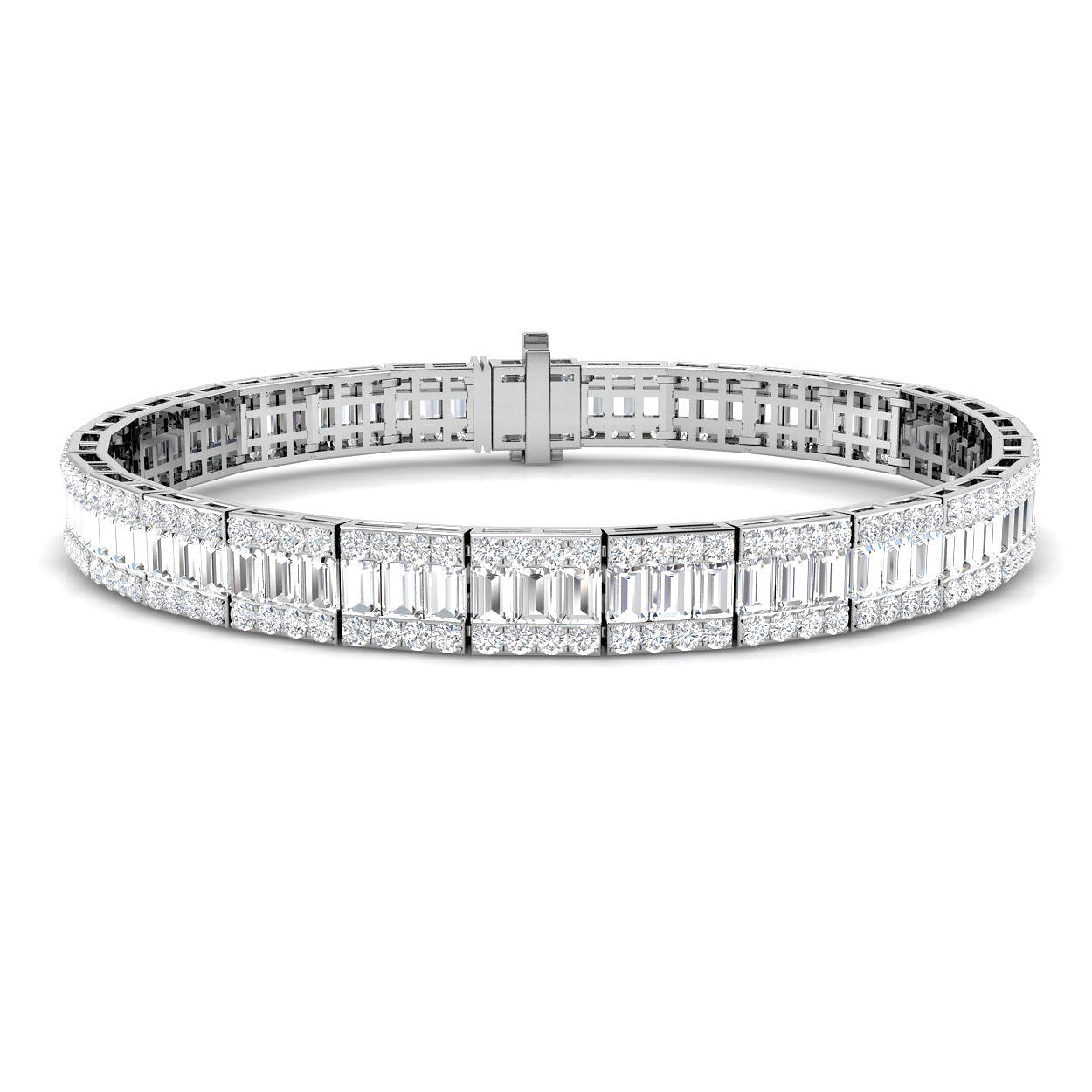 18ct White Gold 9.98ct G SI2 Diamond Bracelet