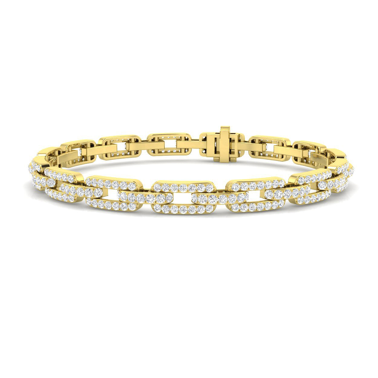 9ct Yellow Gold 3.23ct G SI2 Diamond Bracelet