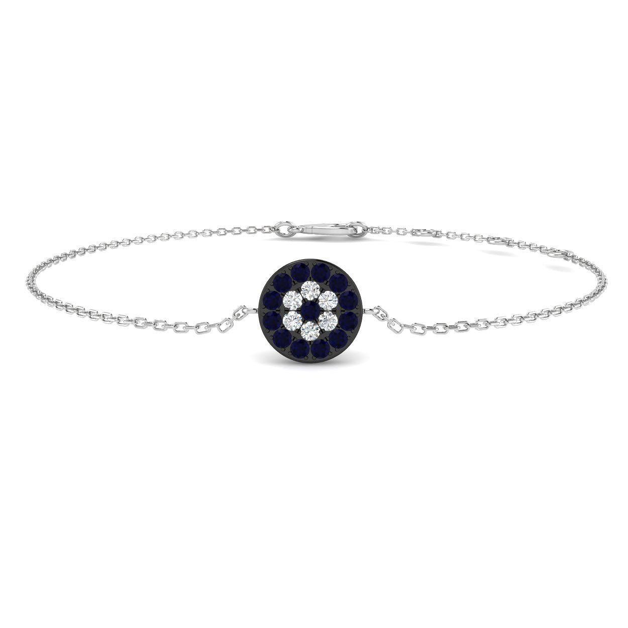 9ct White Gold 0.32ct G SI2 Diamond Bracelet